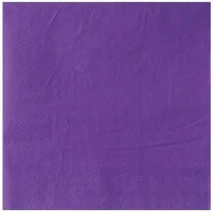 Салфетка фиолетовая 33 см 12 шт./1502-6203