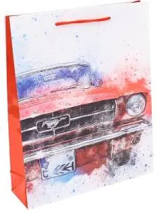 Пакет подарочный L/ПАК-8433 26,4*32,7*13,6 см с глянцевой ламинацией