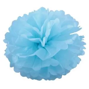Помпон из бумаги 45 см (голуб)