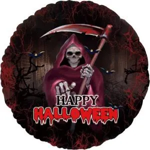 18" Круг Веселый Хэллоуин, Смерть с косой 21854