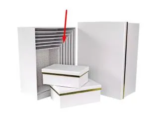 Коробка Золотой кант белый 27*20*11.5