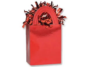 Грузик д/шара Сумочка Красный 160гр / 1302-0736