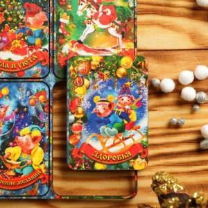 Магнит с голографией деревянный 2656411