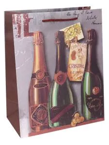 Пакет подарочный ППК-7441 26,4*32,7*13,6 см крафт-бумага