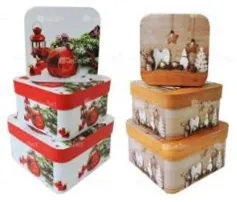 Коробка НГ 17*17*9,5 см Т1486