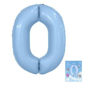 Цифра 0 - 40" Slim Небесный (Россия) 