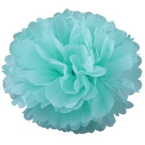 Помпон из бумаги 45 см (нежная мята)