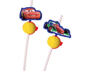 Трубочка д/коктейля "Тачки"