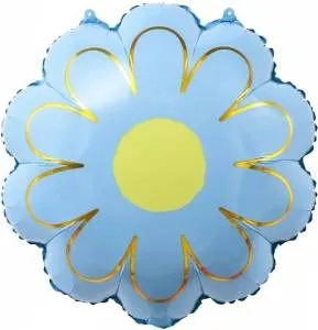 Ромашка голубая, золотые лепестки 21" (Китай)/23866