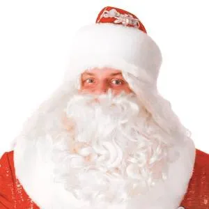 Парик "Дед Мороз" белый / 1884-20