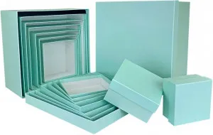 Коробка 24*24*13 см Мятный