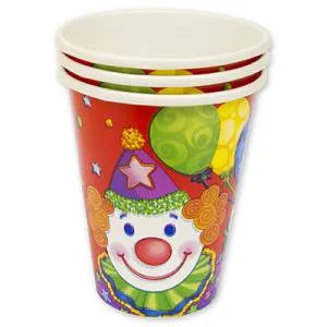 Стаканы "Клоун с шарами" 190 мл. 6 шт.