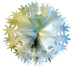 Фигура Шар Звезды фольг. зол/сер