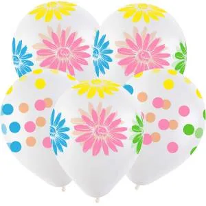 12"  Ромашки и горох (2 дизайна) (Турция) 8122024