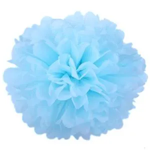 Помпон из бумаги 45 см (светло-голуб)