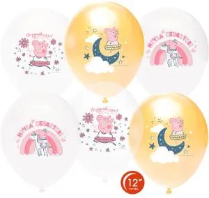 12" Свинка Пеппа, Принцесса-Волшебница, ассорти пастель (Турция)/501108