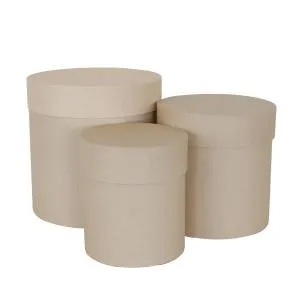 Коробка цилиндр 14*14 см. Кофе с молоком/ FUT000036007