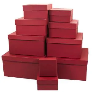 Коробка 24*24*13 см вишневый