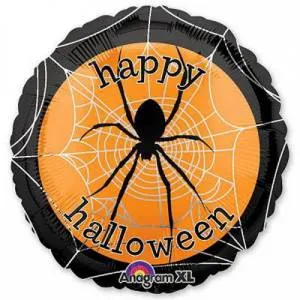 Шар 18" HWN Паук черный (Анаграм)