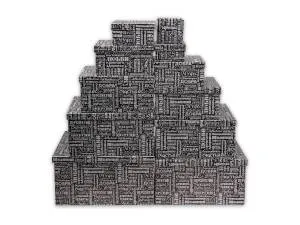 Коробка 21*21*11 см "Пожелания" черная