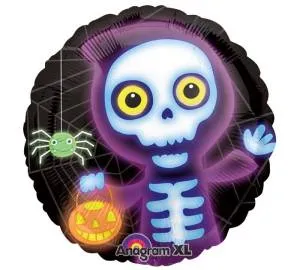 Шар 18" Скелет в балахоне (Анаграм)/1202-1522