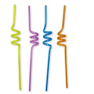 Трубочка д/кокт фигурная "Пружинка" 4 шт