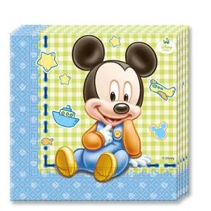 Салфетка "Минни/Микки Малыш" 33 см. 20 шт.