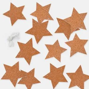 Гирлянда-подвеска "Звезда розовое золото" 230 см /521172