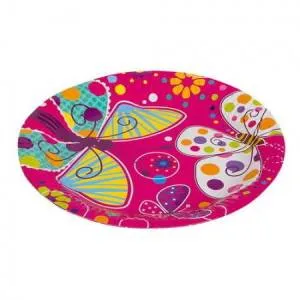 Тарелки бумажные ламинированные Бабочка