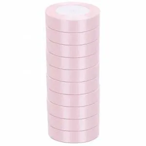 Лента атлас розовый жемчуг 20 мм*22,85м/ 88029687
