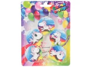 Свеча д/торта на пиках Единорог 5 шт / 1502-4287