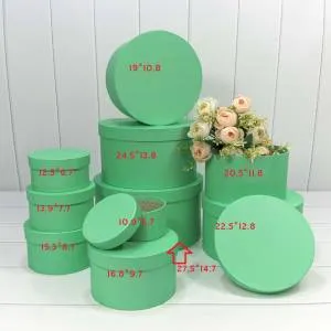 Коробка 12,5*6,7 см Круглая светло-зеленый