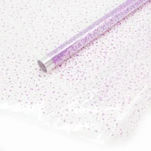 Пленка упаков прозрачная Мошка Сиренев/70см*8м 6018