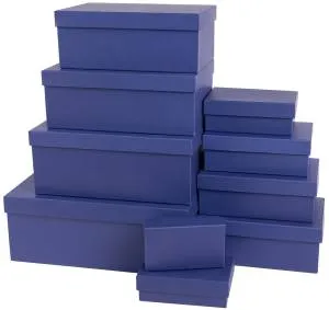 Коробка 28*18*10 см темно-синий / 2050961