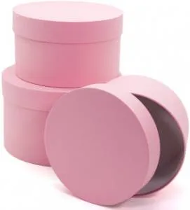 Коробка 20*20*12 см Розовый цилиндр