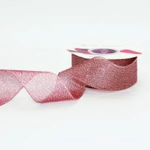 Лента парча Бордовый 3,8см*22,86м 557-38/28