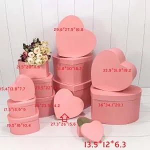 Коробка Сердце 27,3*26*15,6 см Розовый