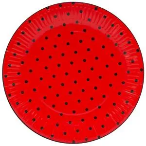 Тарелки "Божья Коровка" красные 23 см./77167