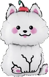 37" Белый песик / Китай 26424