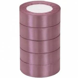 Лента атлас пудровый 25мм*22,85м/ 4886614/4886614