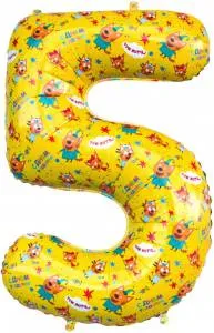 Цифра "5" Три Кота / Китай 401125