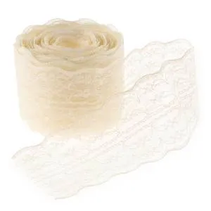 Лента "Широкое кружево" айвори 4.5 см*10 м./6232434