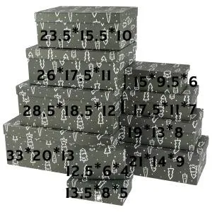 Коробка 26*17,5*11 см. "Зимний лес" /2000000036489