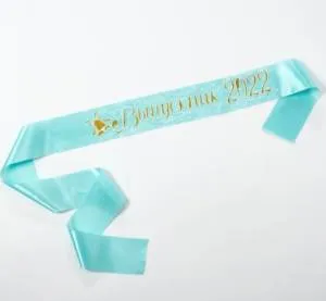 Лента "Выпускник" тиффани атлас с годом 3D / 4258423, 34689