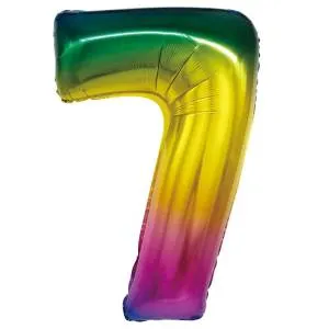 Цифра "7" - радуга в упак/ Китай