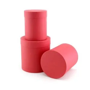 Коробка 12*12*14 см "Премиум мини" красный цилиндр