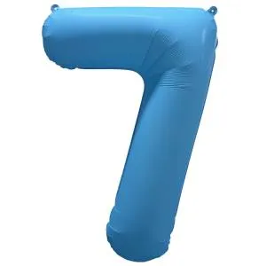 40" Цифра "7" Неон Blue / Китай 1207-6139
