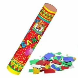 Хлопушка "Квадраты" фольгированные 12 см. Х-1450