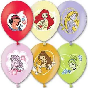 Набор шаров рис Disney Принцессы 30 см 5 шт