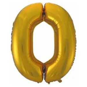 Цифра "0" 40" - золото 1207-2771/ Китай